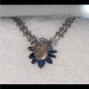 Chloe and Isabel Silver and Blue Gemstone Necklace